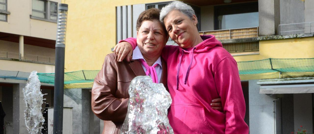 Amelia Entenza y Julia Novo, madre e hija, pacientes del área sanitaria de Pontevedra.