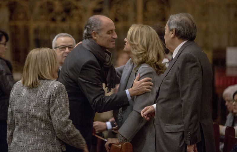 Misa celebrada en la Catedral de València en el primer aniversario de la muerte de la exalcaldesa