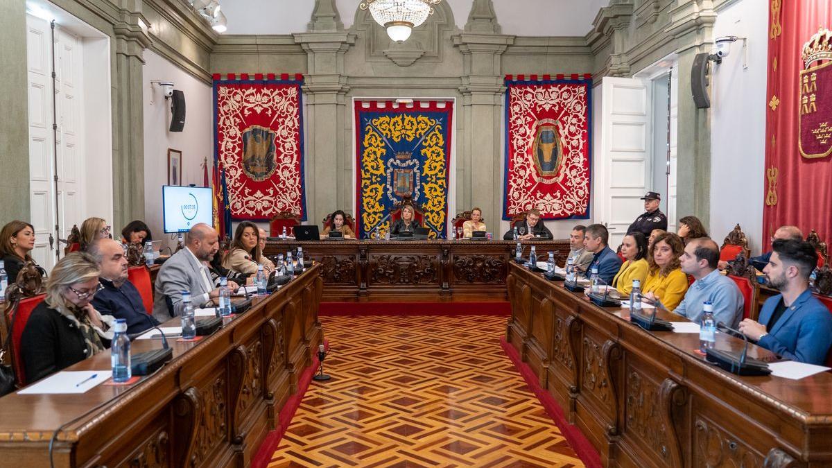 El Pleno de Cartagena celebrado ayer.