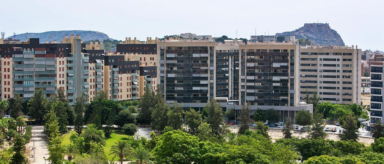 Panorámica del PAU 1, barrio de expansión de Alicante que tiene cada vez más residentes, por lo que aumentan sus necesidades. | RAFA ARJONES