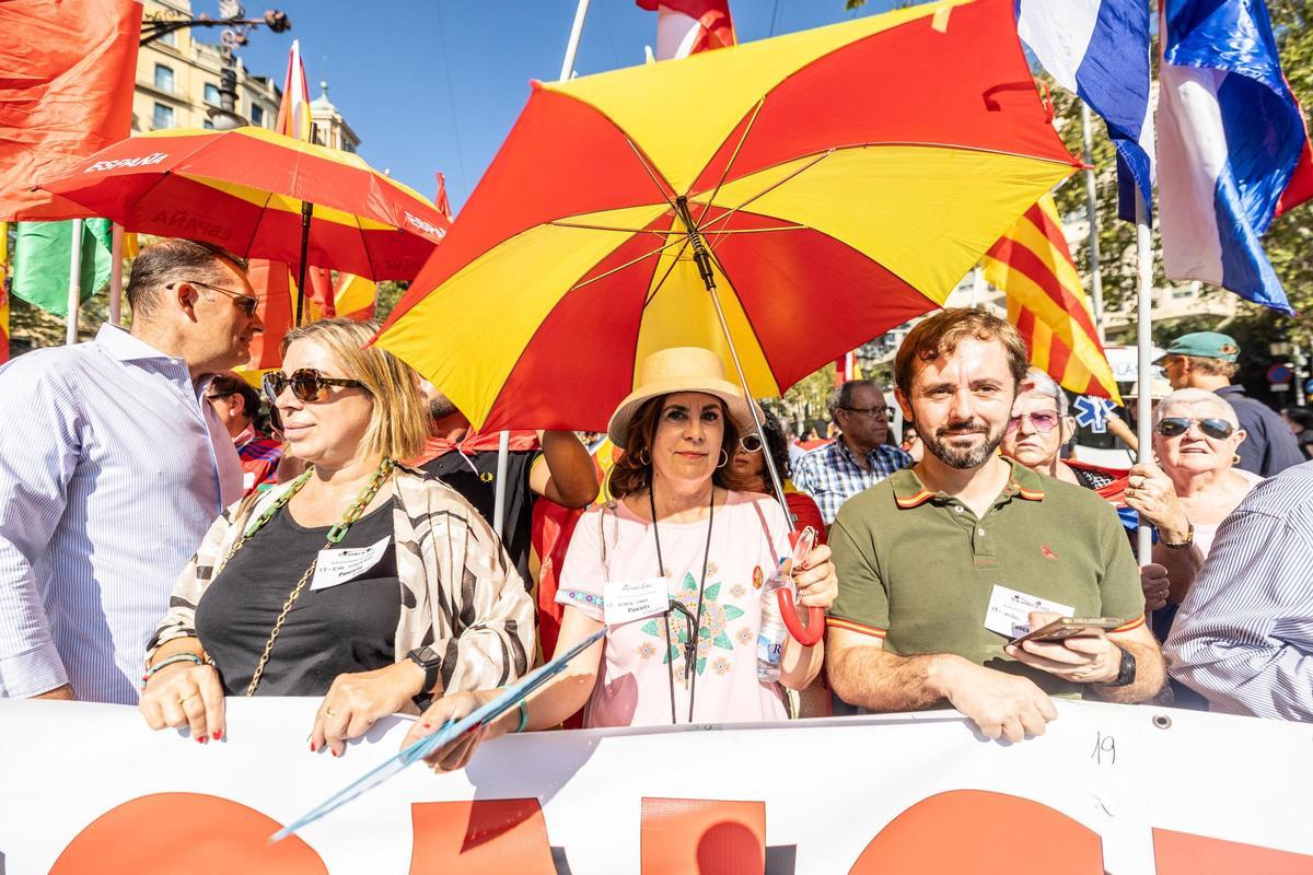 Manifestación por el 12-O en Barcelona