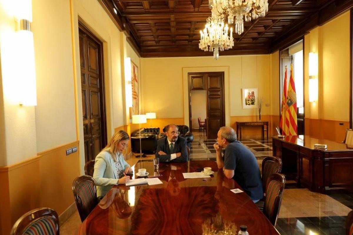 El presidente aragonés concede su última entrevista en el cargo a EL PERIÓDICO. | ÁNGEL DE CASTRO