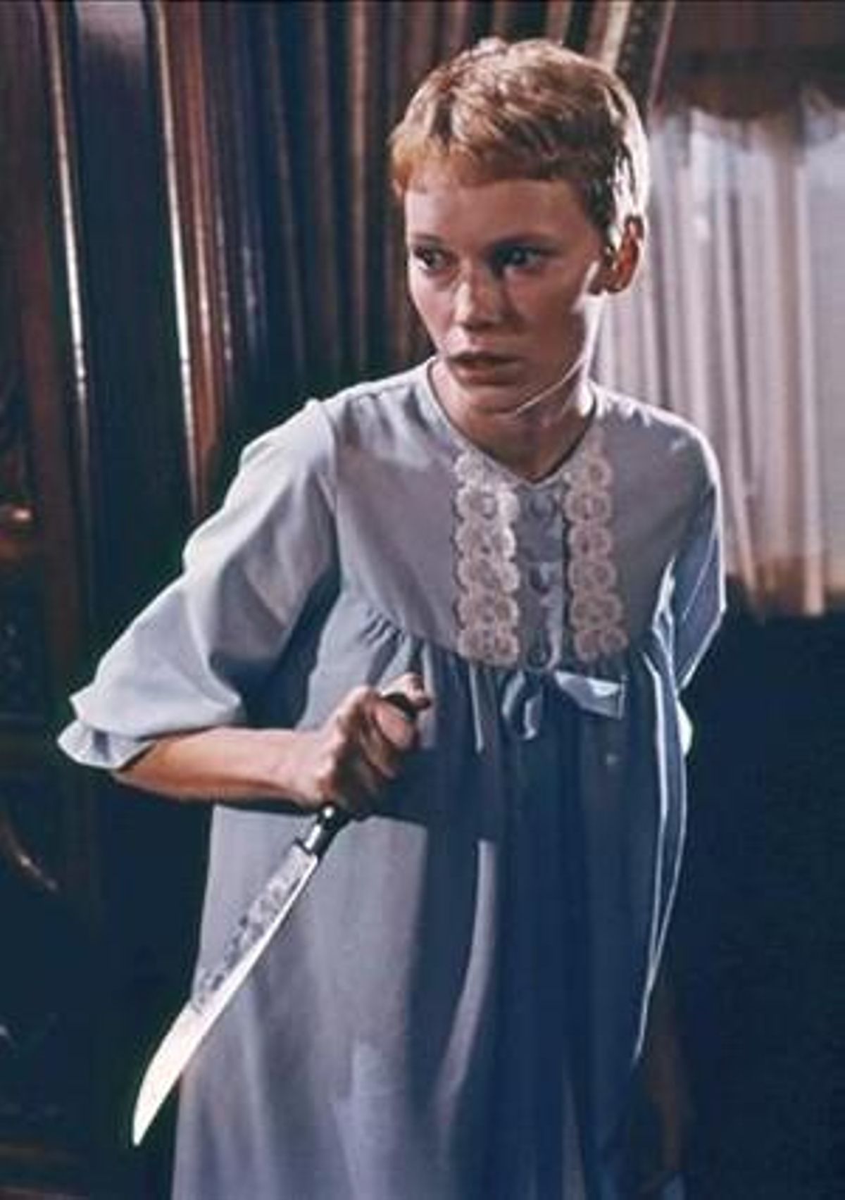 Una joveníssima Mia Farrow, en una escena de ’La llavor del diable’. Una joveníssima Mia Farrow, en una escena de ’La llavor del diable’.