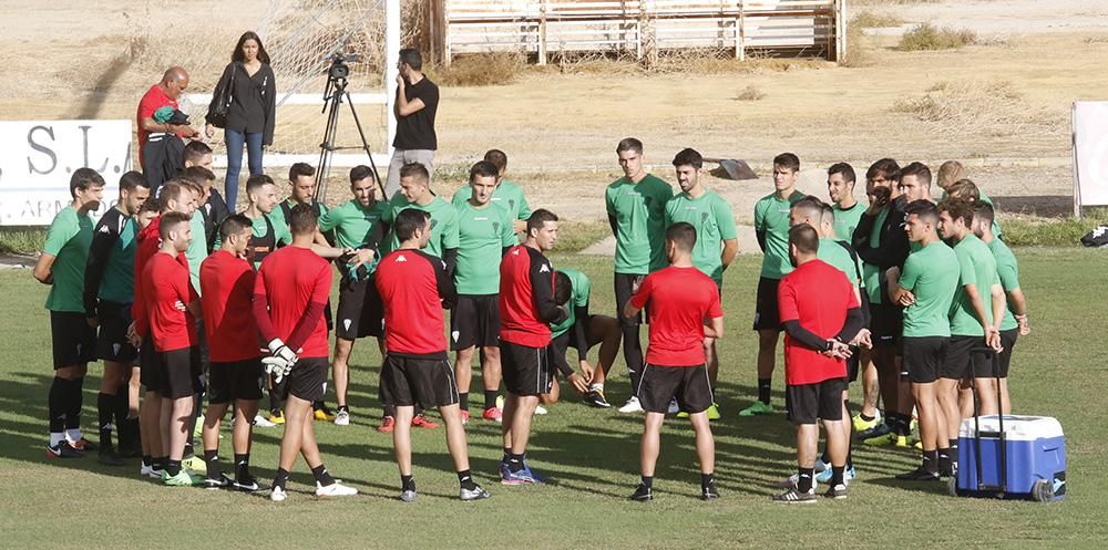 Primera jornada de Juan Merino como entrenador del Córdoba CF.