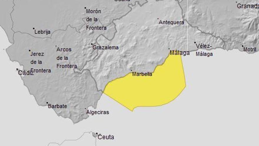 Alerta amarilla en el litoral de Málaga por oleaje