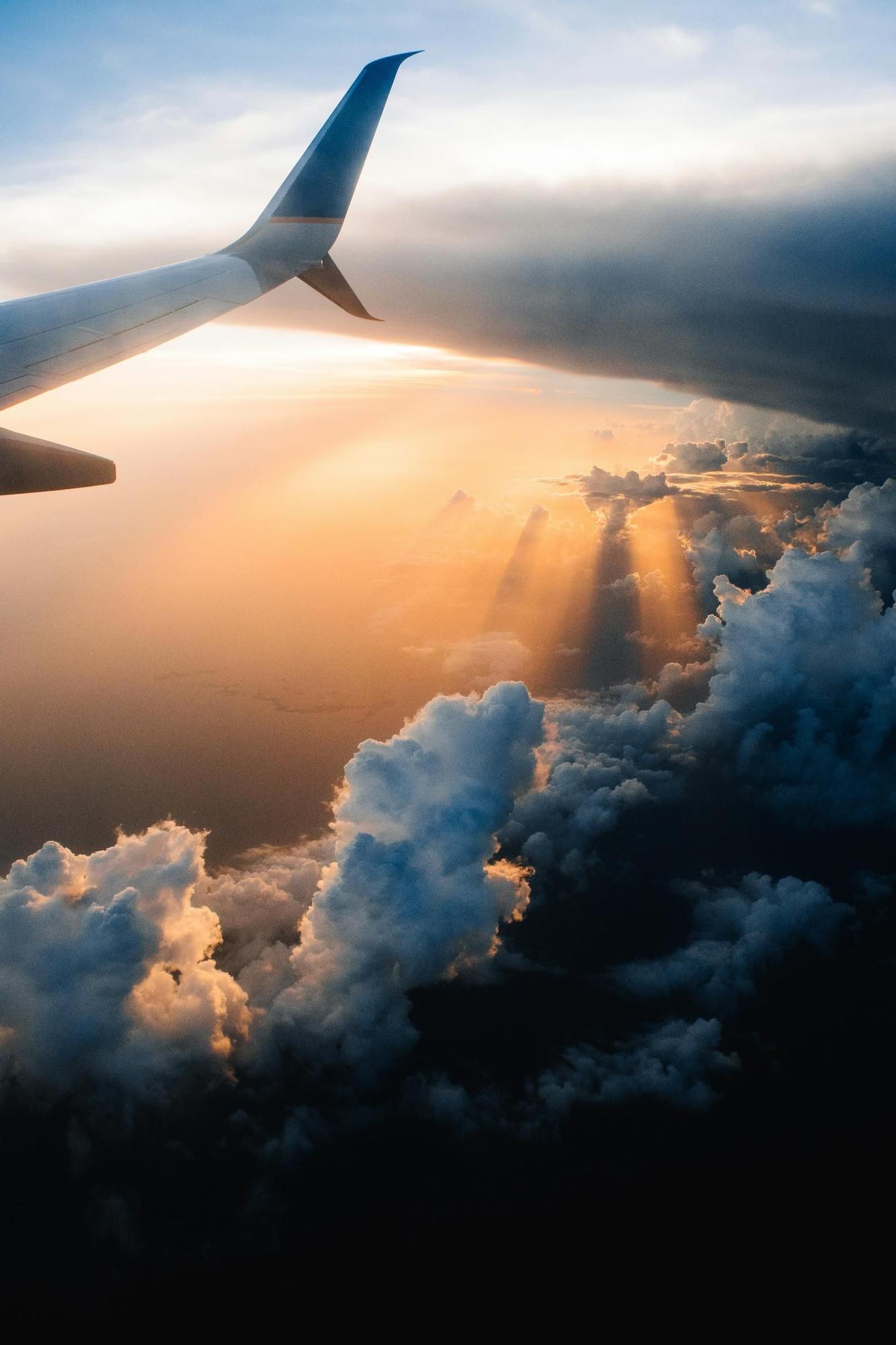 Si vas cómodo, podrás disfrutar del vuelo.