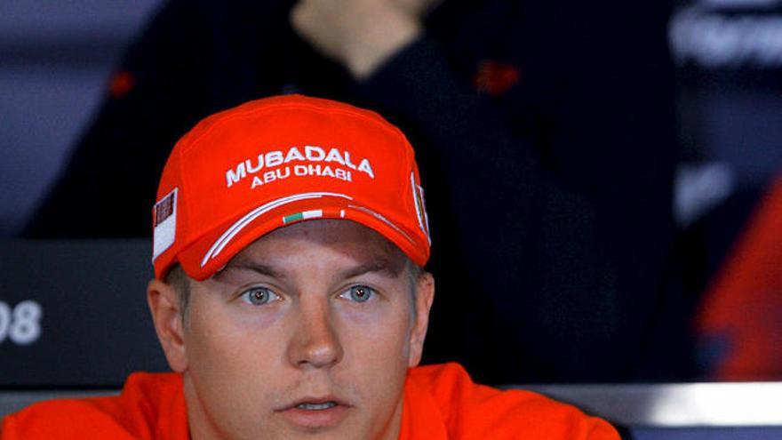 El piloto finlandés de Fórmula 1, Kimi Raikkonen, de Ferrari.
