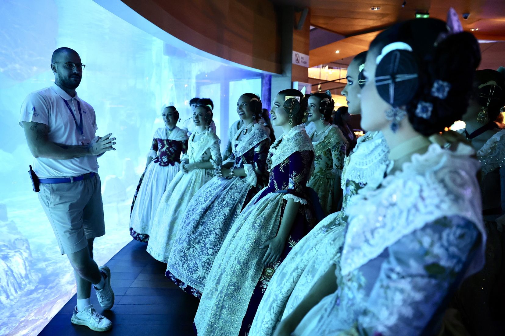 Cita de las candidatas a Fallera Mayor 2026 en l'Oceanogràfic