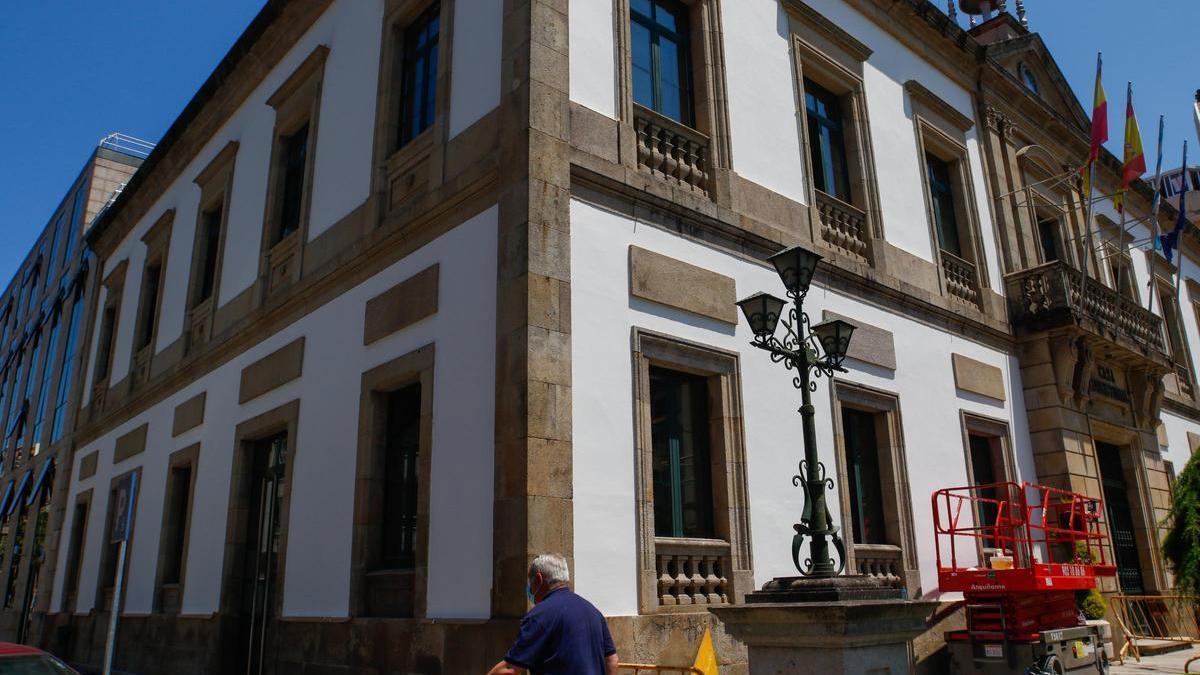 Vista de la fachada de la casa consistorial de Vilagarcía.
