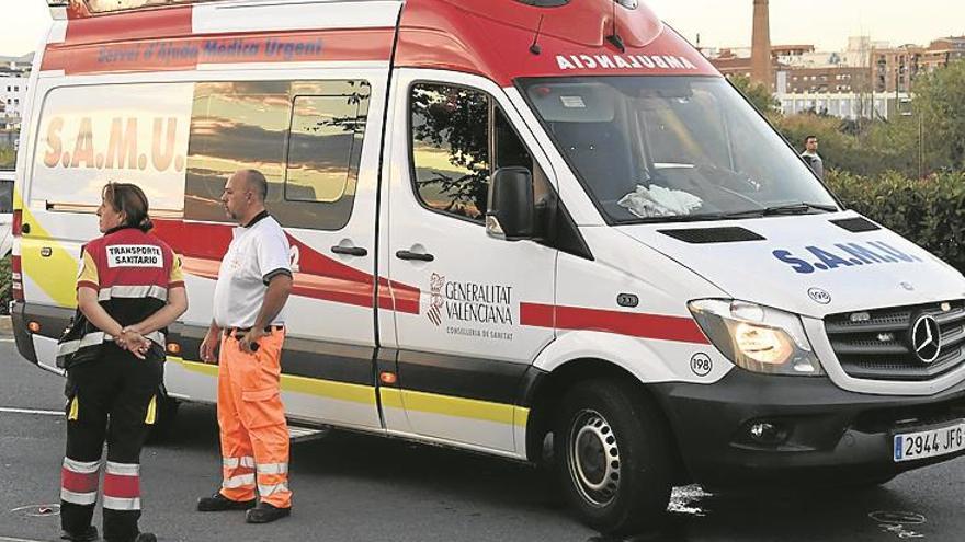 Herida una motorista tras ser arrollada en Castellón