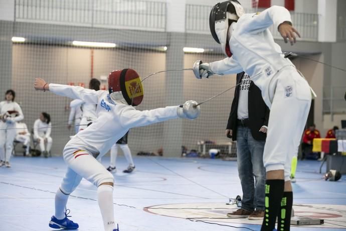 19.01.19. Las Palmas de Gran Canaria. Torneo de esgrima como cierre del clinic de la selección española de esgrima en Las Palmas de Gran Canaria. Polideportivo Juan Carlos Hernández, Jinamar. Foto Quique Curbelo