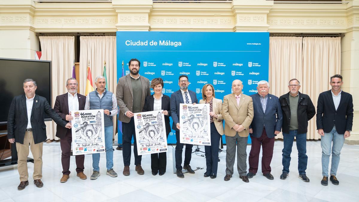 Imagen de la presentación de la 46ª edición de la Mini Maratón Peña El Bastón.