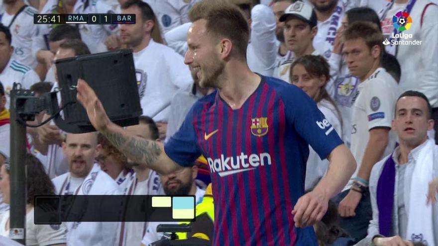 LaLiga Santander: el gol de Rakitic en el real Madrid - Barcelona (0-1)