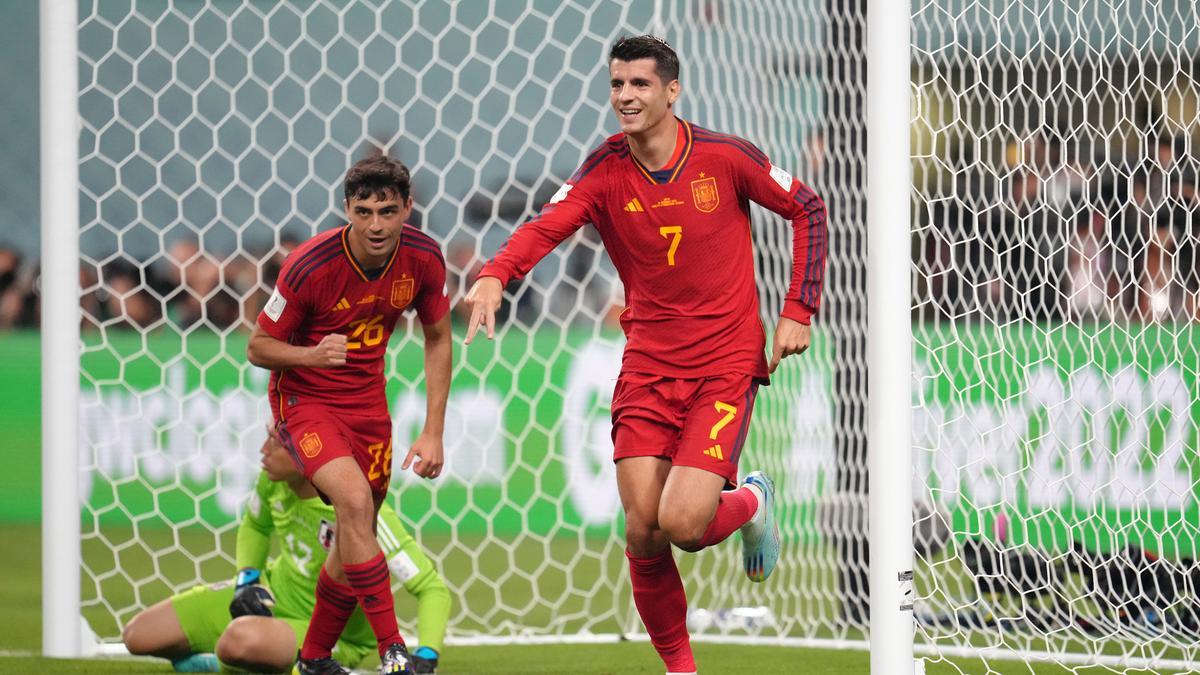 Álvaro Morata se perfila como el '9' de España ante Marruecos