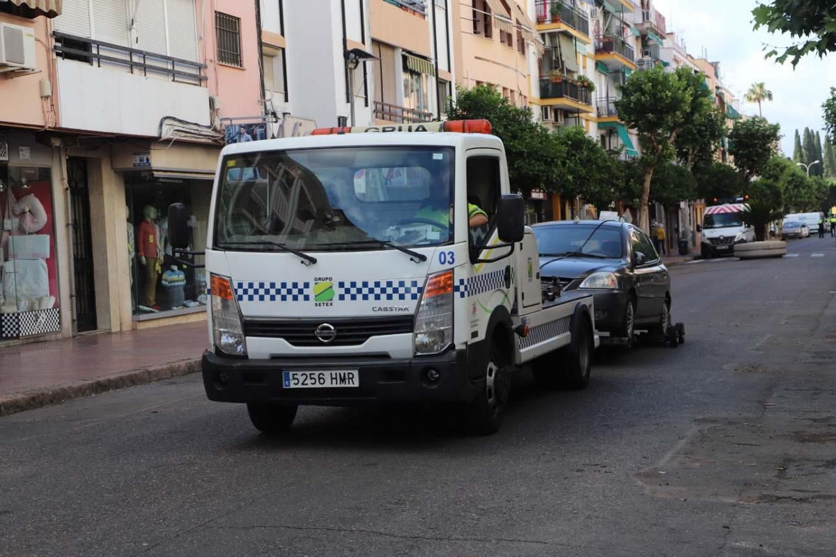 Preparativos para peatonalizar la Viñuela