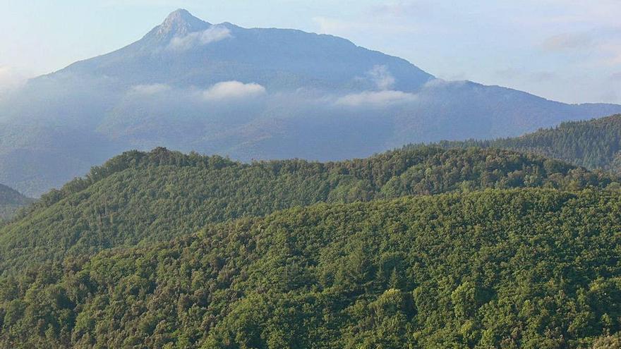 Una imatge del massís del Montseny.