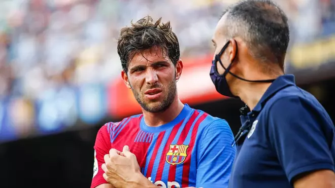 Sergi Roberto fue intervenido el 9 de diciembre de 2021 de su lesión en el recto femoral del muslo derecho.