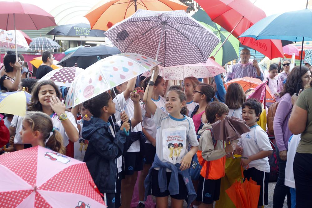 Protestas en el CEIP 103 de Valencia.