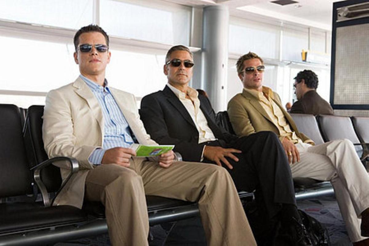 Damon, Clooney y Pitt, ladrones con clase en la serie de ’Ocean’s’, de Steven Soderbergh.