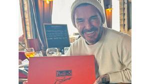 David Beckham con una marca de sardinas en lata españolas