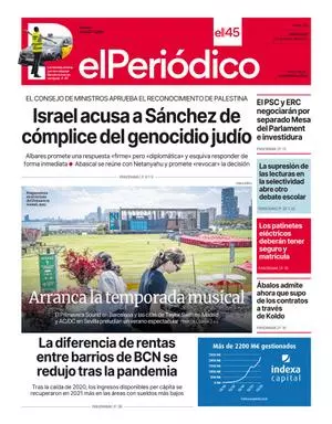 La portada de EL PERIÓDICO del 29 de mayo de 2024