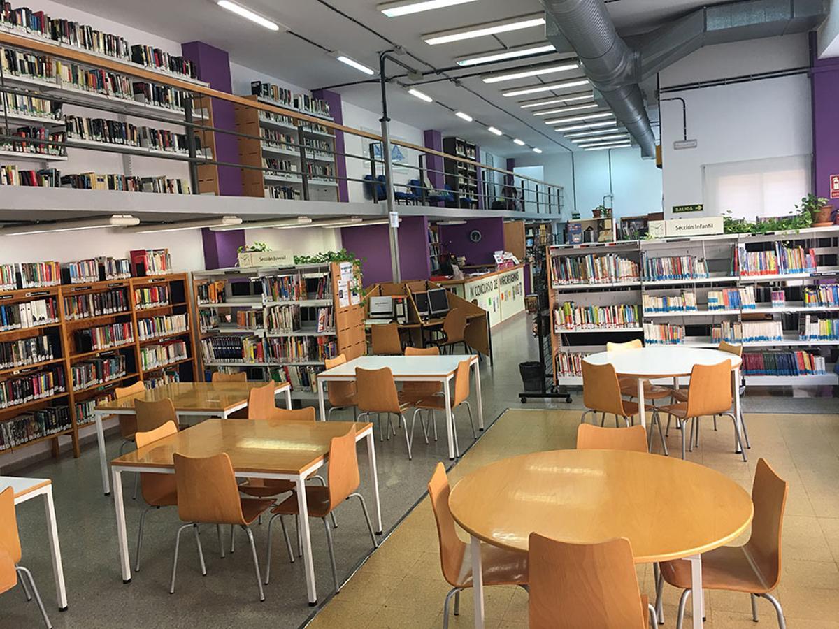 La biblioteca que se encuentra en el Centro Cívico Blas Infante de Sevilla Este