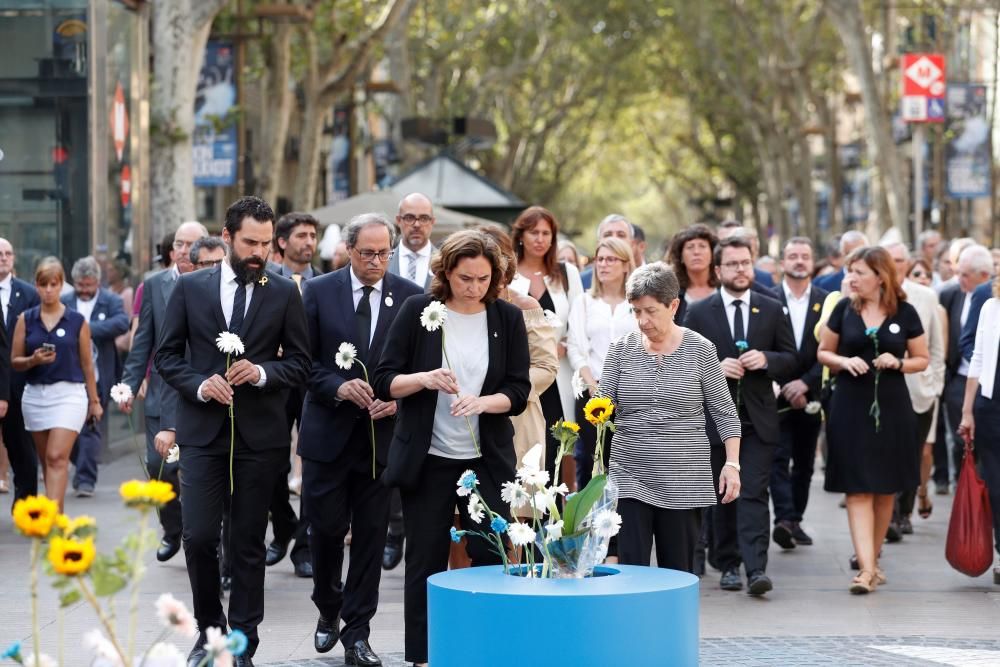 Actes commemoratius del 17-A a Barcelona