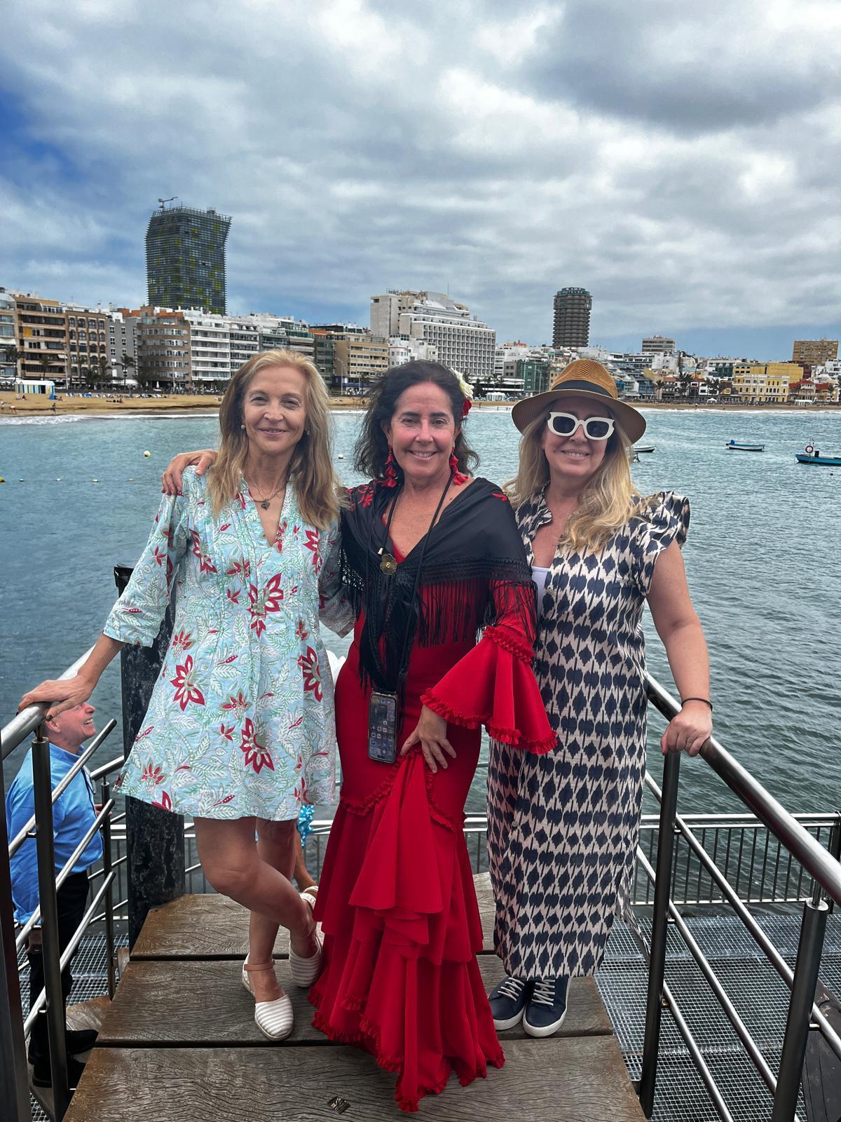 Marta y sus amigas viajaron desde Madrid para disfrutar de la feria.