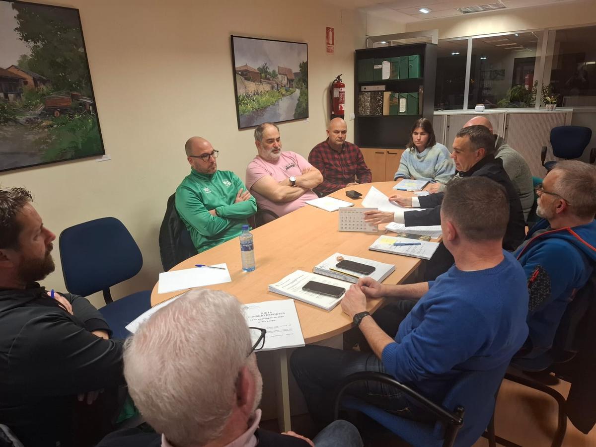 Un momento de la reunión del consejo de deporte