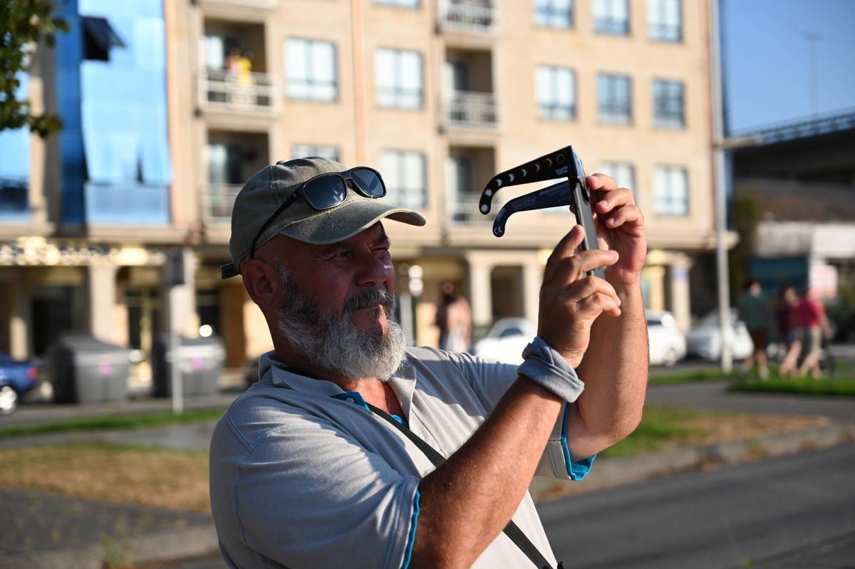 El eclipse desde Pontevedra y su área, en imágenes El eclipse desde Pontevedra y su área, en imágenes