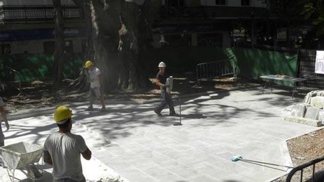 Las obras comenzaron ayer mismo.