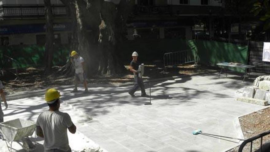 Las obras comenzaron ayer mismo.
