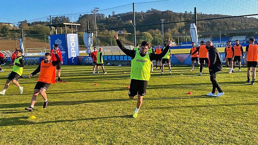 Imagen del entrenamiento del sábado del Zamora CF