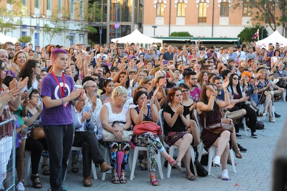 Mitin de Íñigo Errejón en Murcia