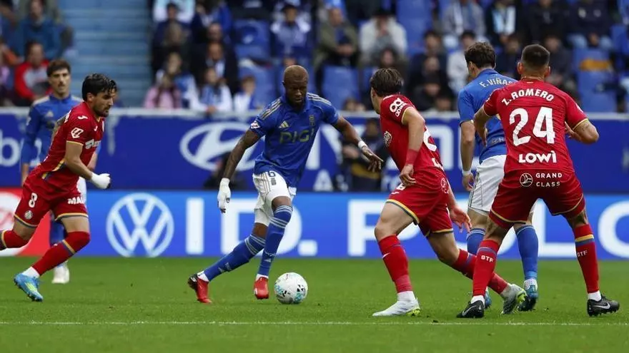 El Oviedo se queda al borde del abismo tras firmas las tablas con el Getafe