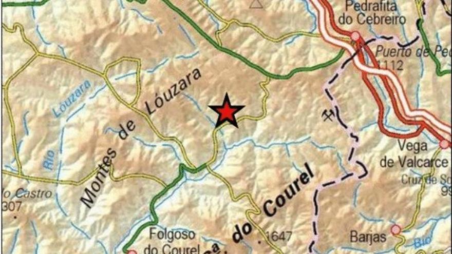 Terremoto registrado en Pedrafita do Cebreiro. // IGN