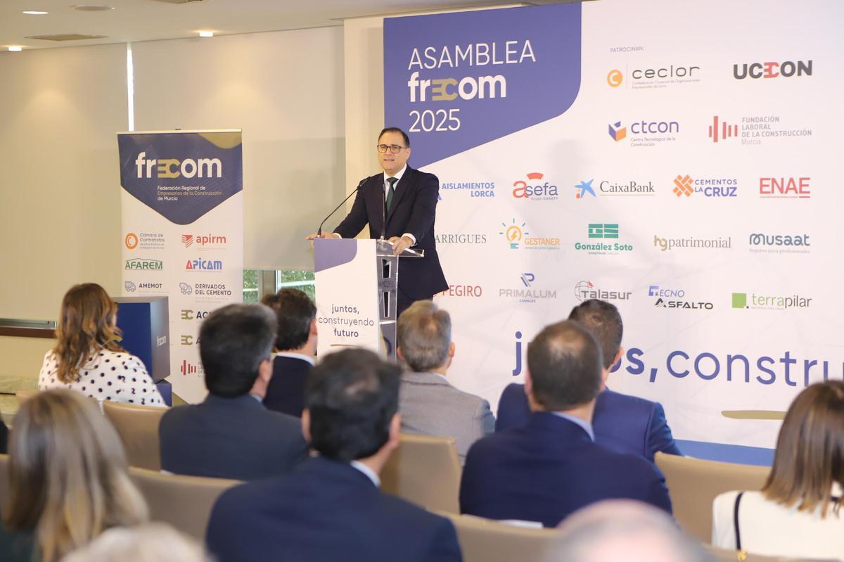 El presidente de Frecom, José Hernández, durante una de sus intervenciones.