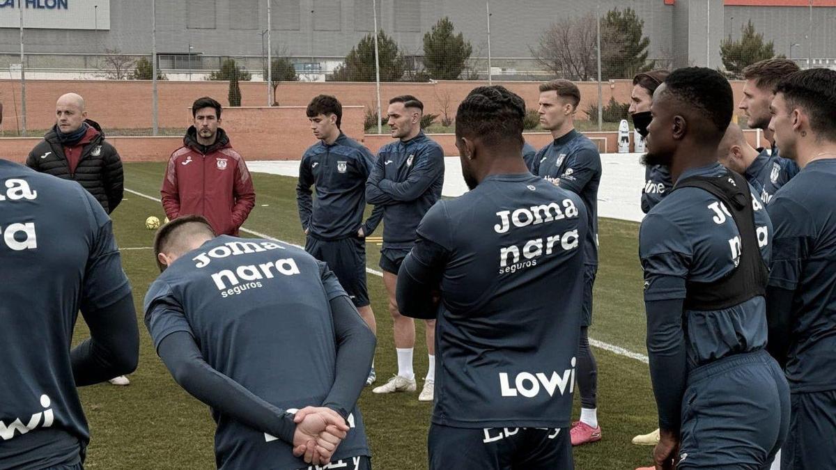 Lucas Pérez durante la sesión de trabajo del Leganés