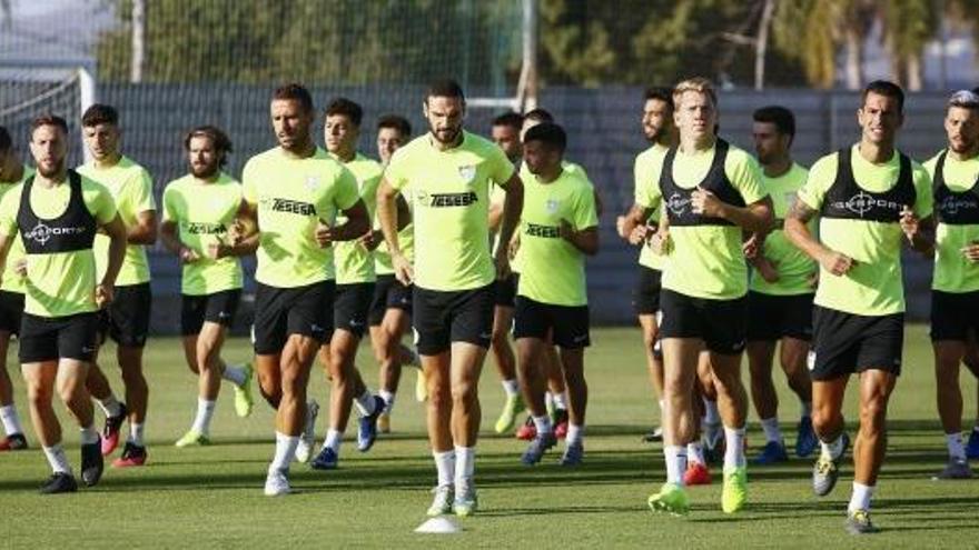 Imagen de la sesión de entrenamiento de este viernes