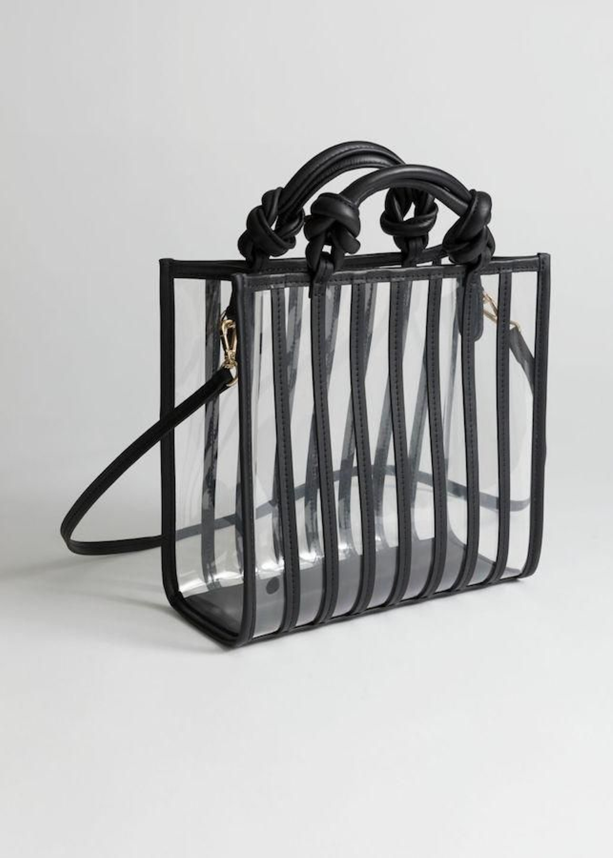 Bolso en PVC con doble asa y bandolera, de & Other Stories