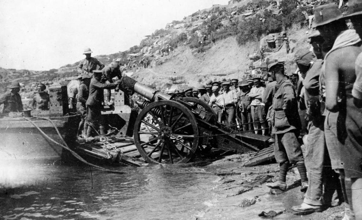 Desembarco de Gallípoli (1915).