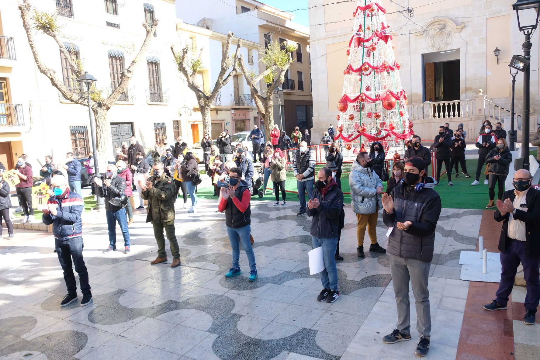 Protesta de los hosteleros de Petrer