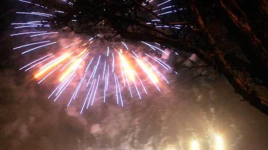 Los fuegos artificiales, en una edición pasada de las fiestas.