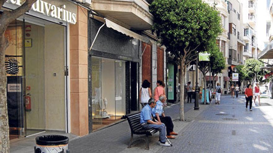 Imagen de la calle Major de Inca, uno de los viales más comerciales de la ciudad.