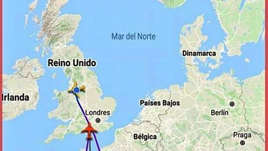 Cinco aviones  que venían llenos de turistas de Gran Bretaña a Alicante se dan la vuelta en Francia