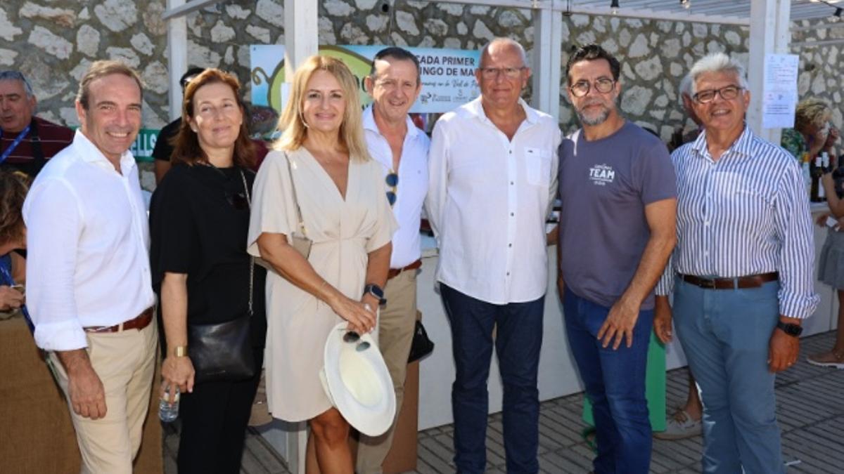 La consellera junto a los responsables de Tot Vall de Pop, el alcalde de Dénia, Quique Dacosta y Cristina Sellés
