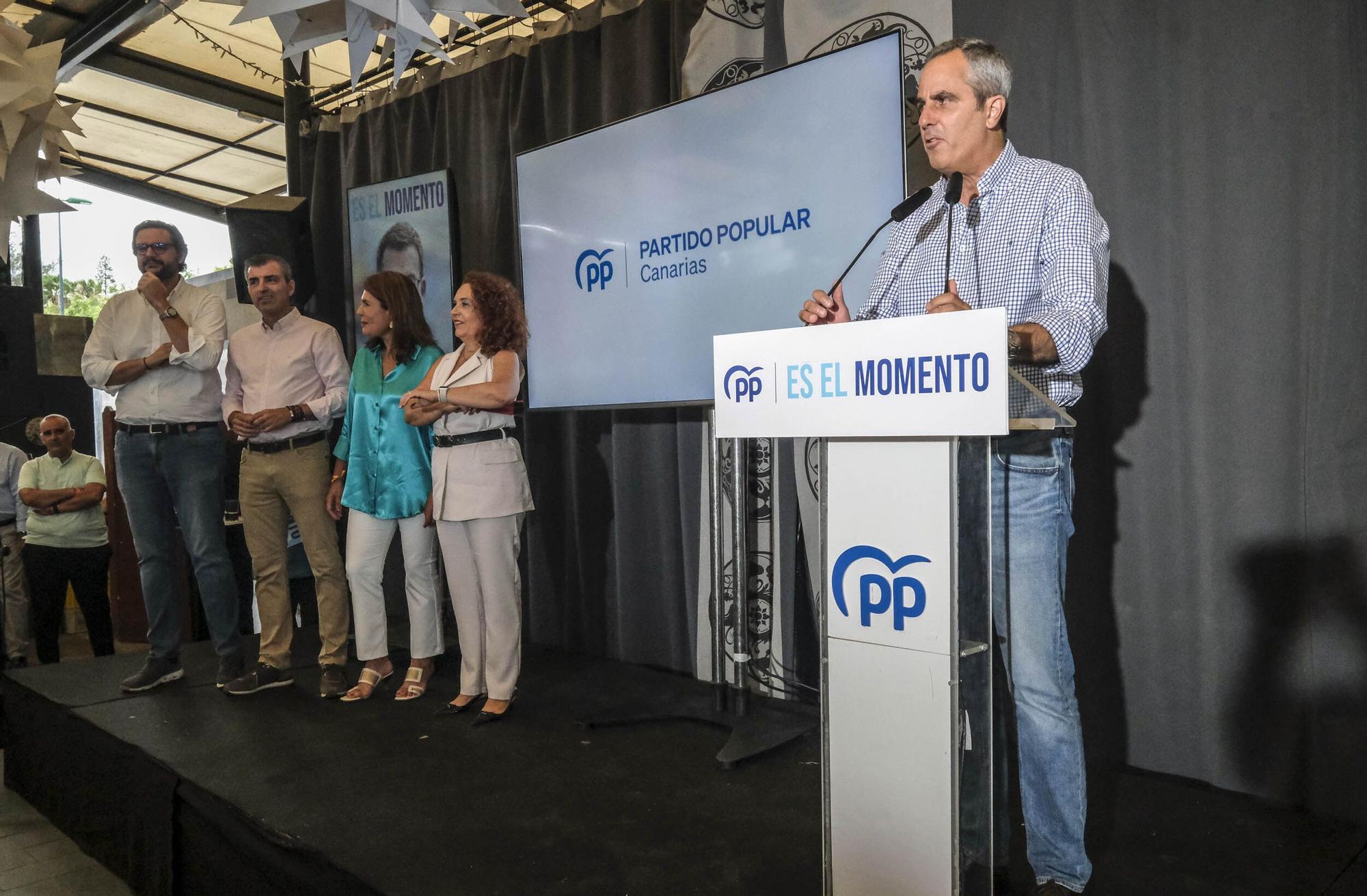 Cierre de campaña de las elecciones generales de los candidatos del PP por la provincia de Las Palmas