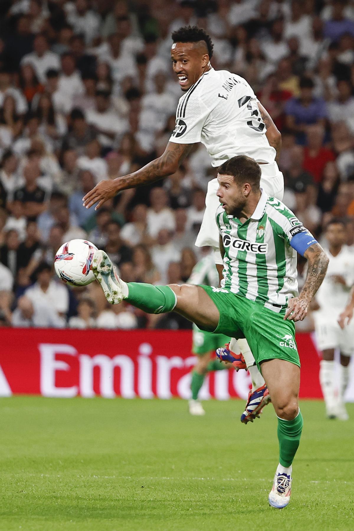 Militao, en un partido con el Madrid