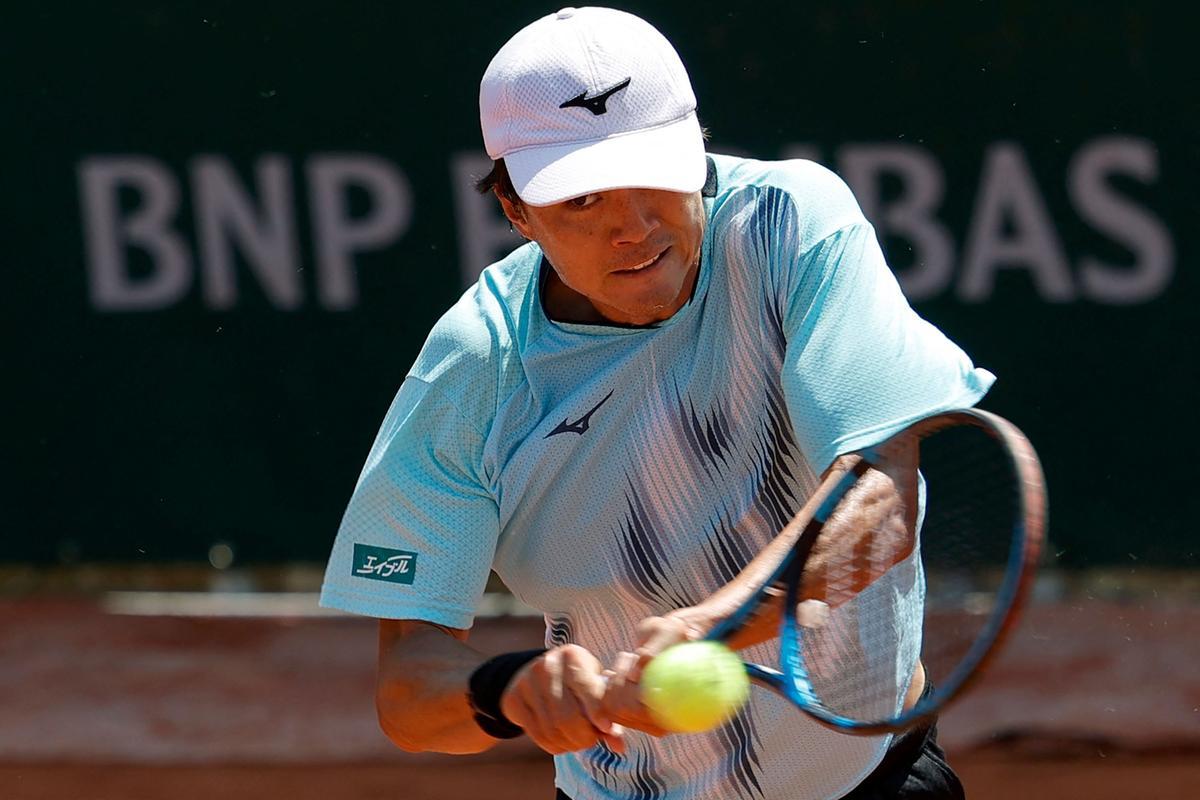 Taro Daniel, en su partido de primera ronda