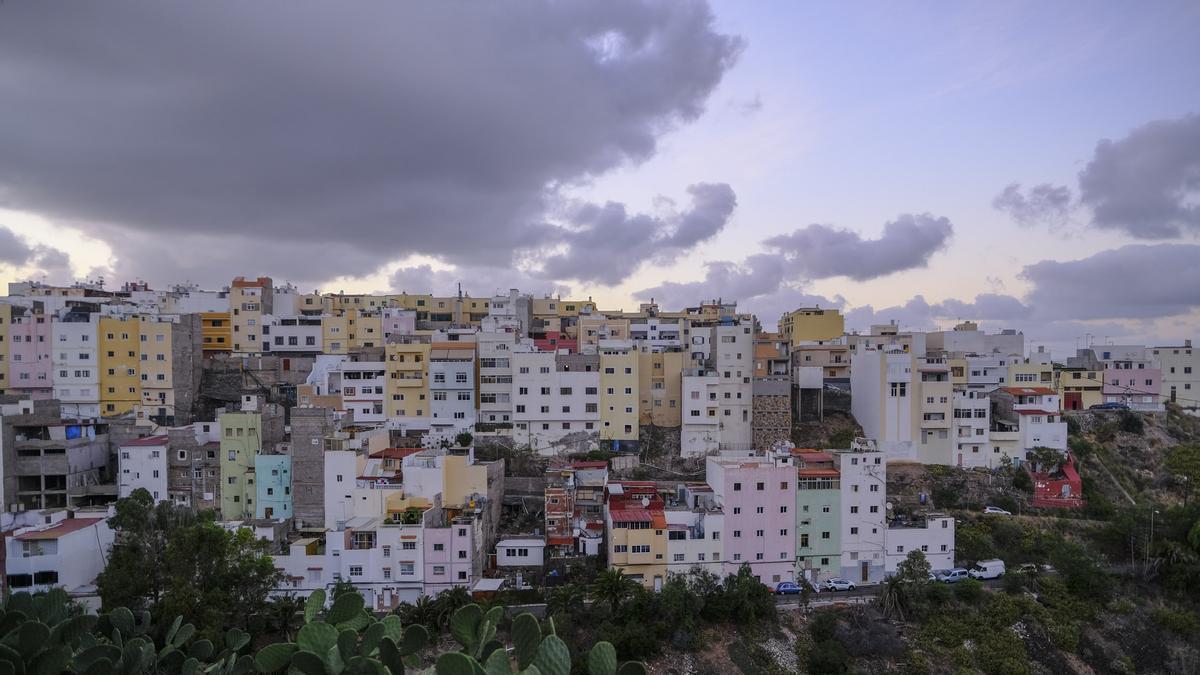 Vista general de uno de los barrios de Ciudad Alta de Las Palmas de Gran Canaria.